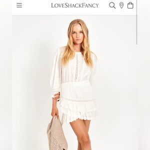 LoveShackFancy Lorelei Mini Dress